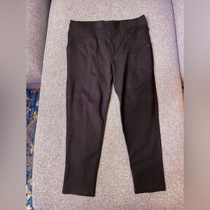 Betabrand Women's Black Straight Leg Stretch Pants